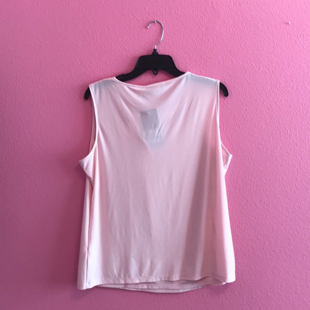 NWT Nine West pink twist front tank top - Picture 4 of 4